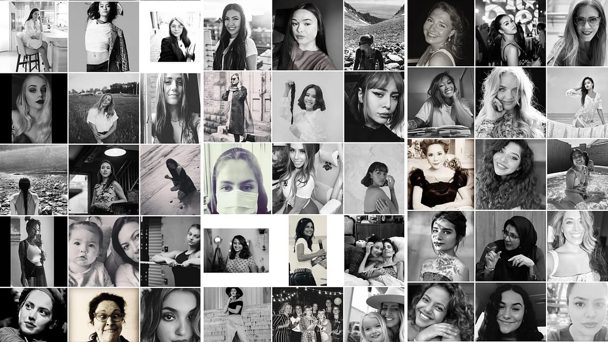 The black-and-white photo challenge was initially inspired by the heightened violence against women in Turkey.