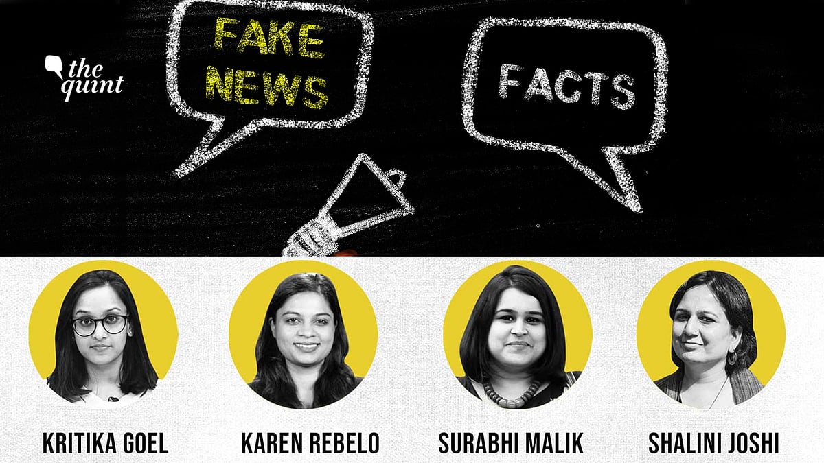 In conversation with Karen Rebelo of BOOM Live, Surabhi Malik of Internews and Shalini Joshi of Meedan.