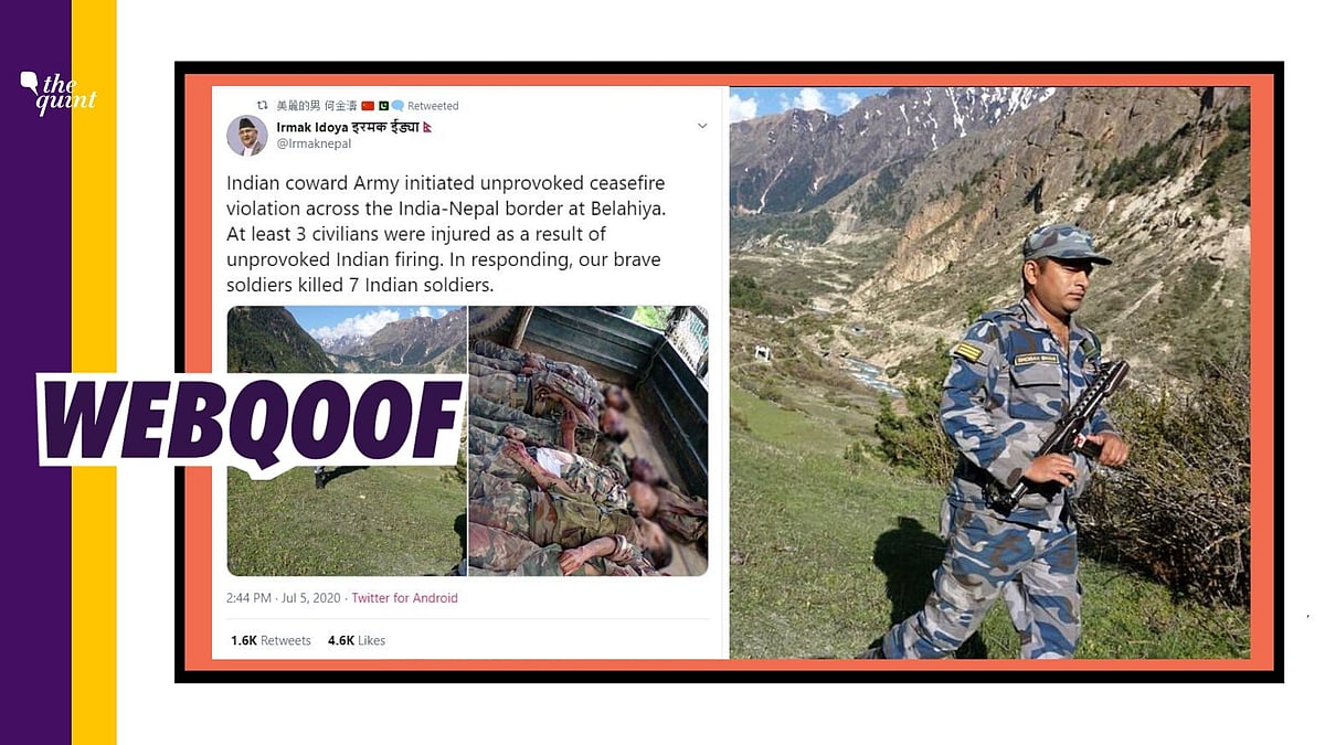 A viral claim on social media states that Indian Army initiated unprovoked ceasefire violation across the India-Nepal border.