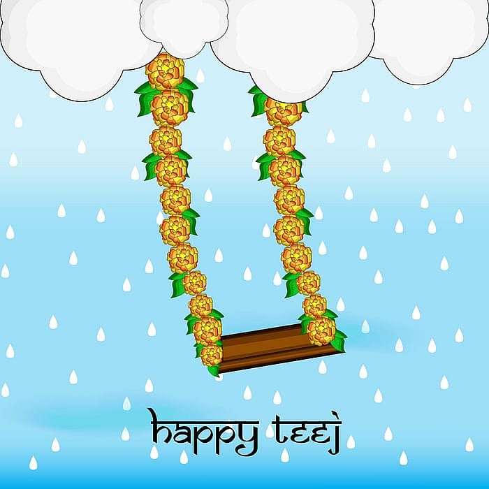 Unmarried women keep a fast on Hariyali Teej with the hopes of getting a desired husband.