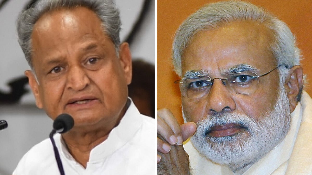File photos of Ashok Gehlot and PM Modi.