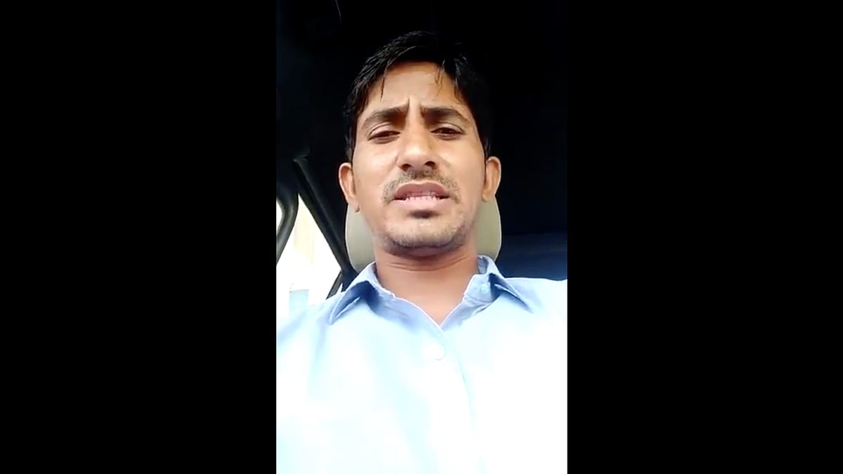 A screengrab of Bhartiya Tribal Party MLA Rajkumar Roat.
