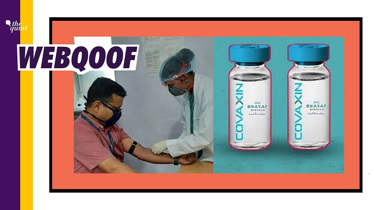 Several social media users circulated an image with the false claim that the vice-president of Bharat Biotech has undergone the first clinical trial of the coronavirus vaccine.