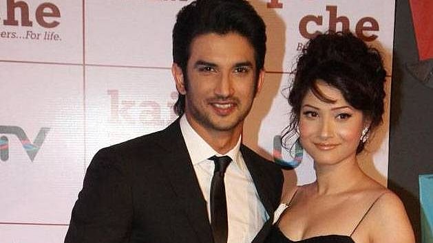 Ankita Lokhande with Sushant Singh Rajput.