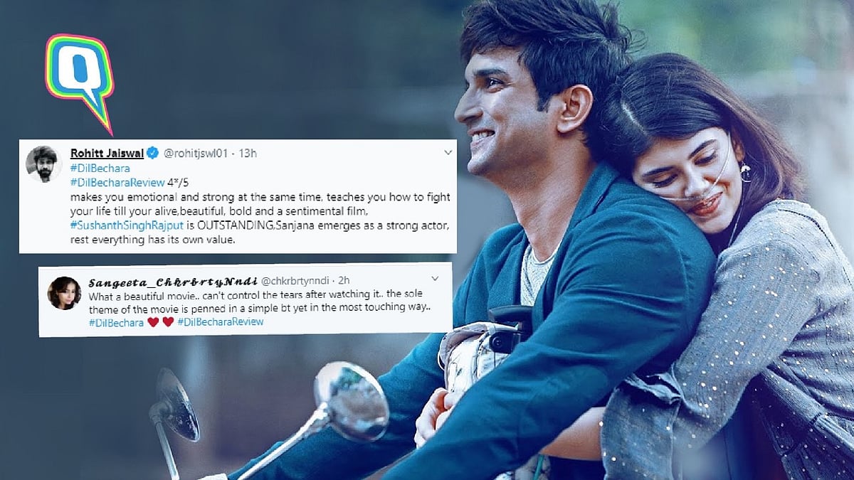 'Dil Bechars' stars Sushant and Sanjana Sanghi.