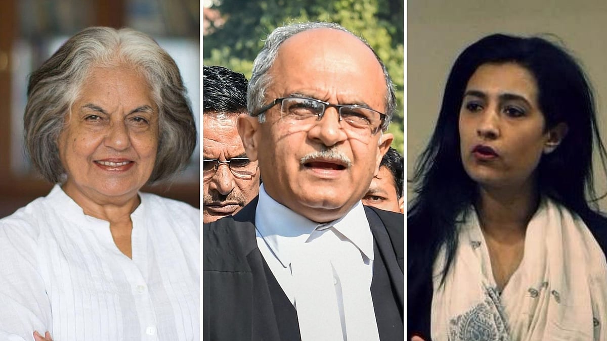 Indira Jaising, Prashant Bhushan and Karuna Nundy. 
