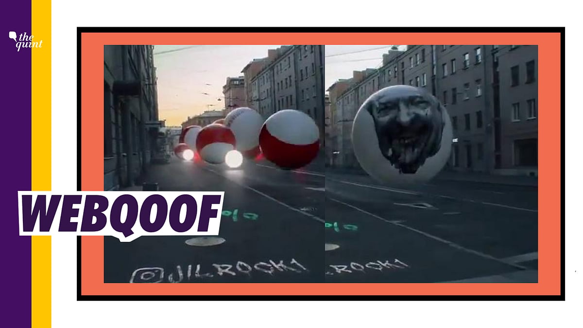 The video is not real and was made using special effects and computer graphics by a VFX artist.