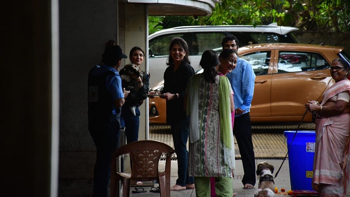 Neetu Kapoor and her daughter, Riddhima Kapoor at their house.