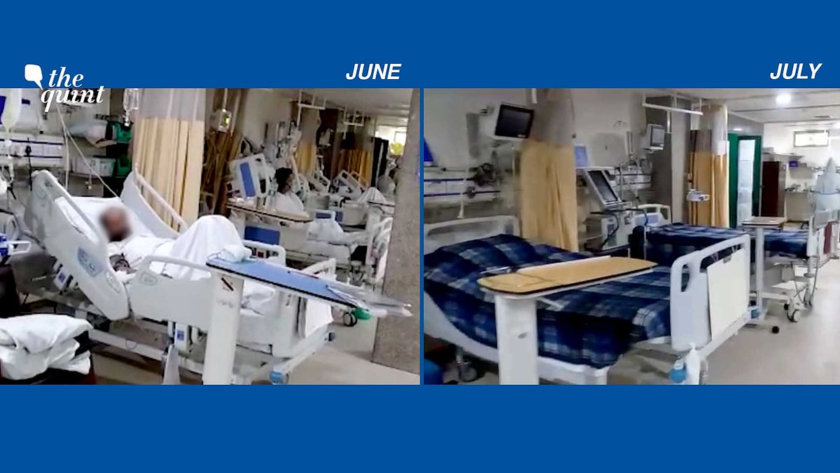 As the number of daily infections fell in July, the progress also reflected in some of Delhi’s private hospitals.