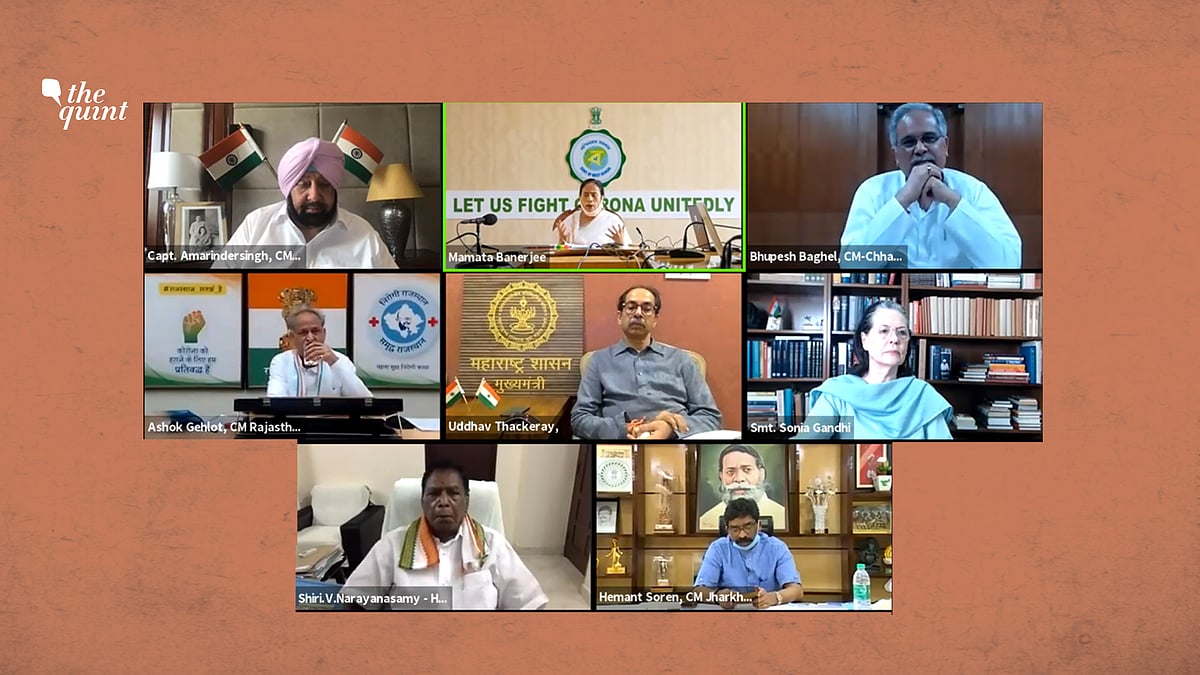 Sonia Gandhi had a zoom call with seven non-BJP CMs 