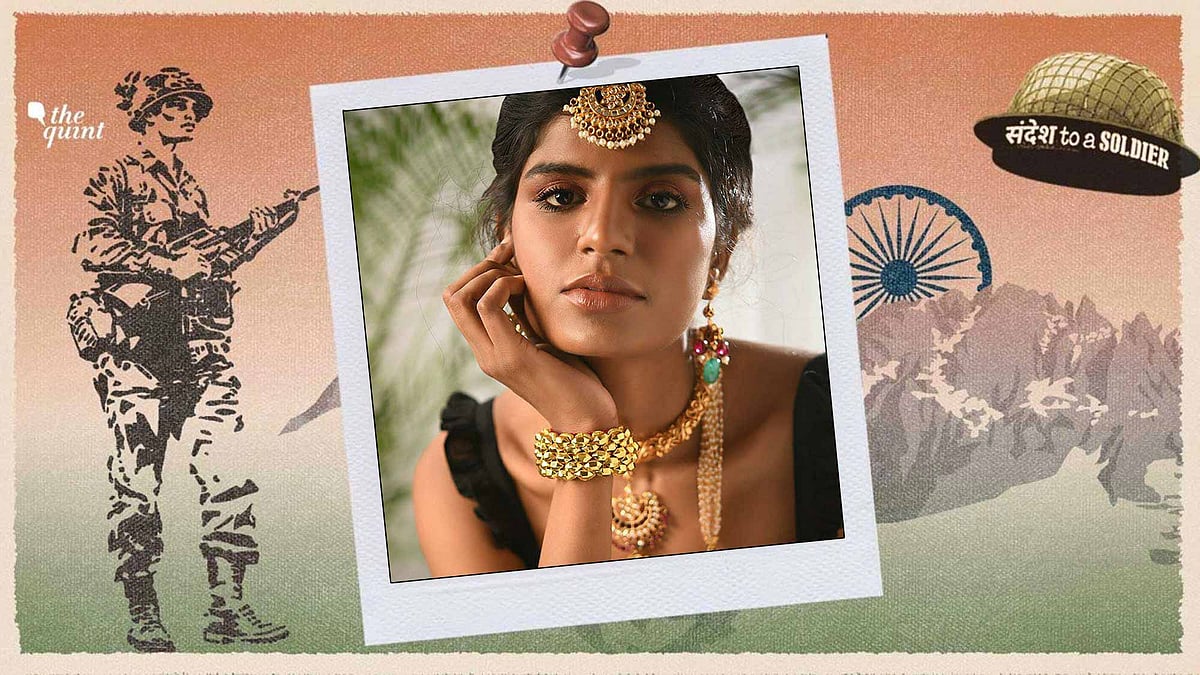 Army kid, model, Sangeeta Gharu sends her sandesh to a soldier.