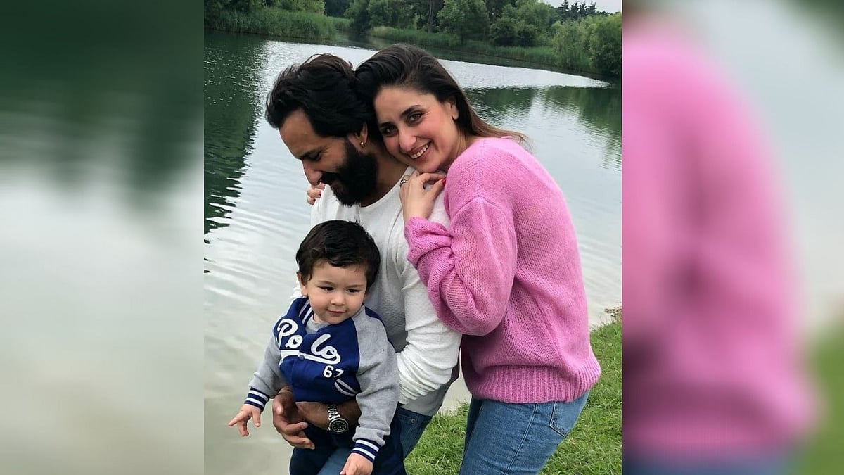 Kareena Kapoor with Saif Ali Khan and Taimur