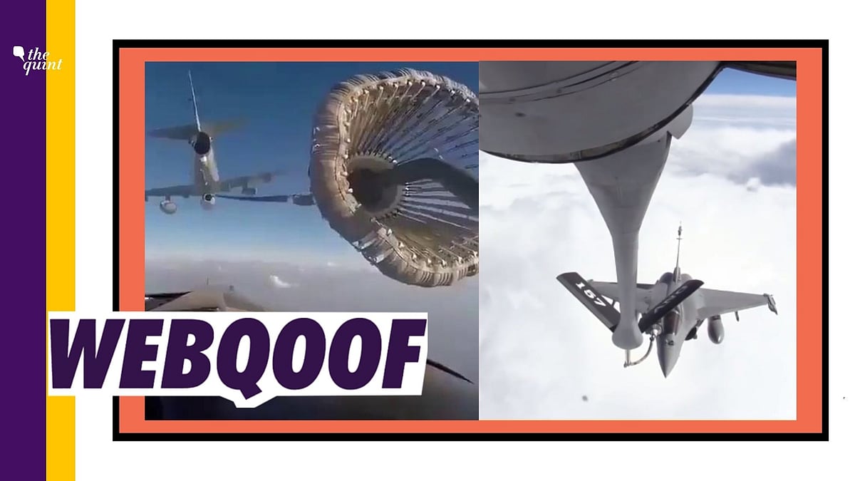 Several videos went viral on social media as the mid-air refuelling of the Rafale jets.