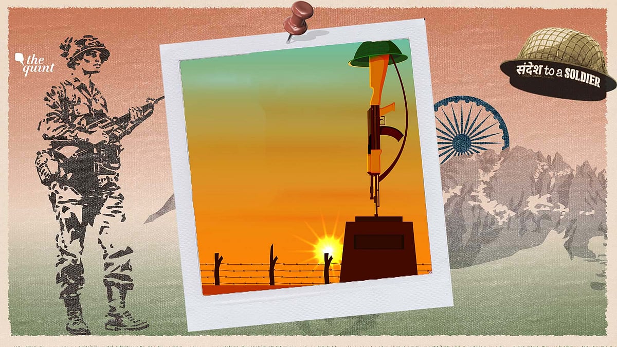 Pragyan Das from Odisha sends his sandesh to a soldier.