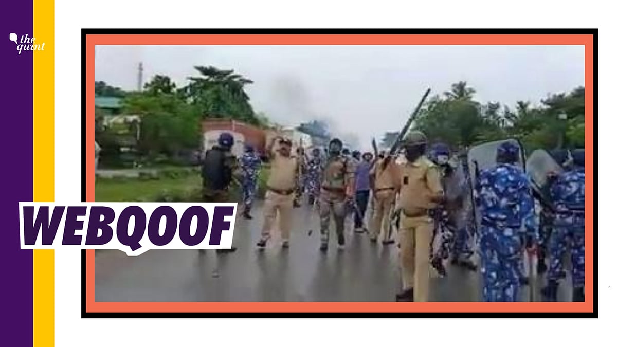 The incident is actually from West Bengal's Dinajpur where violent protests broke out over the alleged rape and murder of a minor.