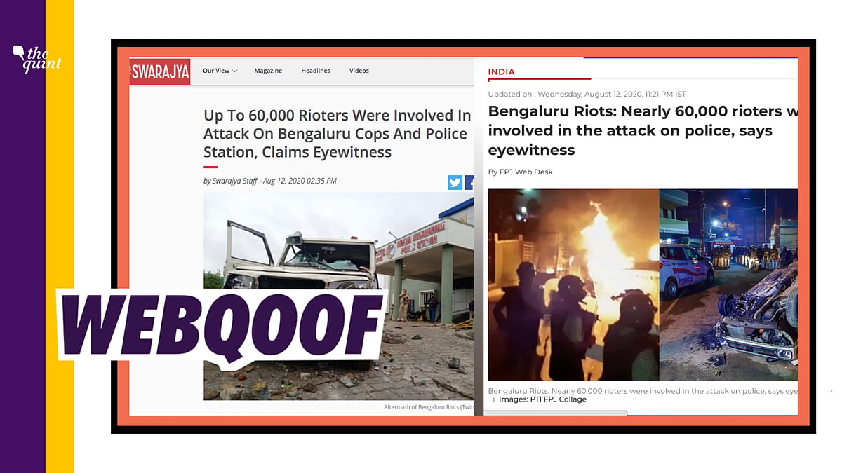 We found that this figure of 60,000 was an unverified claim based on a sole witness account published by ANI.