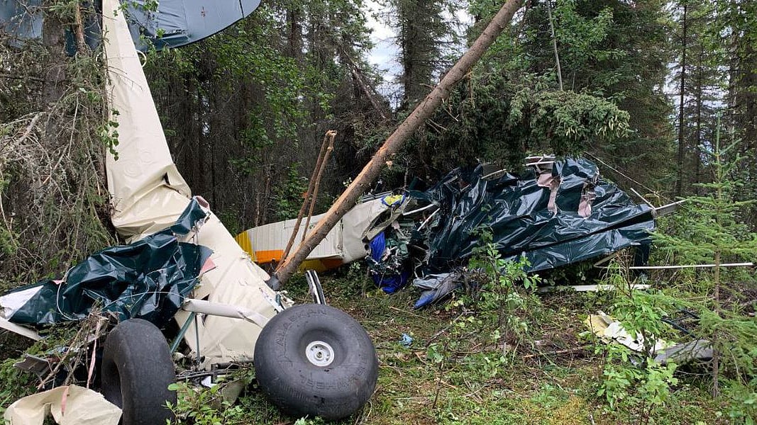 Two aircrafts collided midair on the Kenai Peninsula in Alaska on Friday.