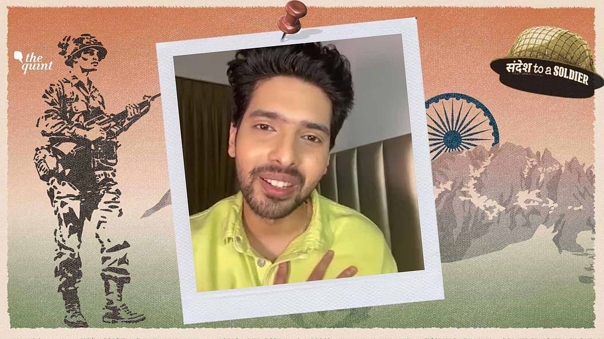 Singer Armaan Malik sends his sandesh to a soldier.