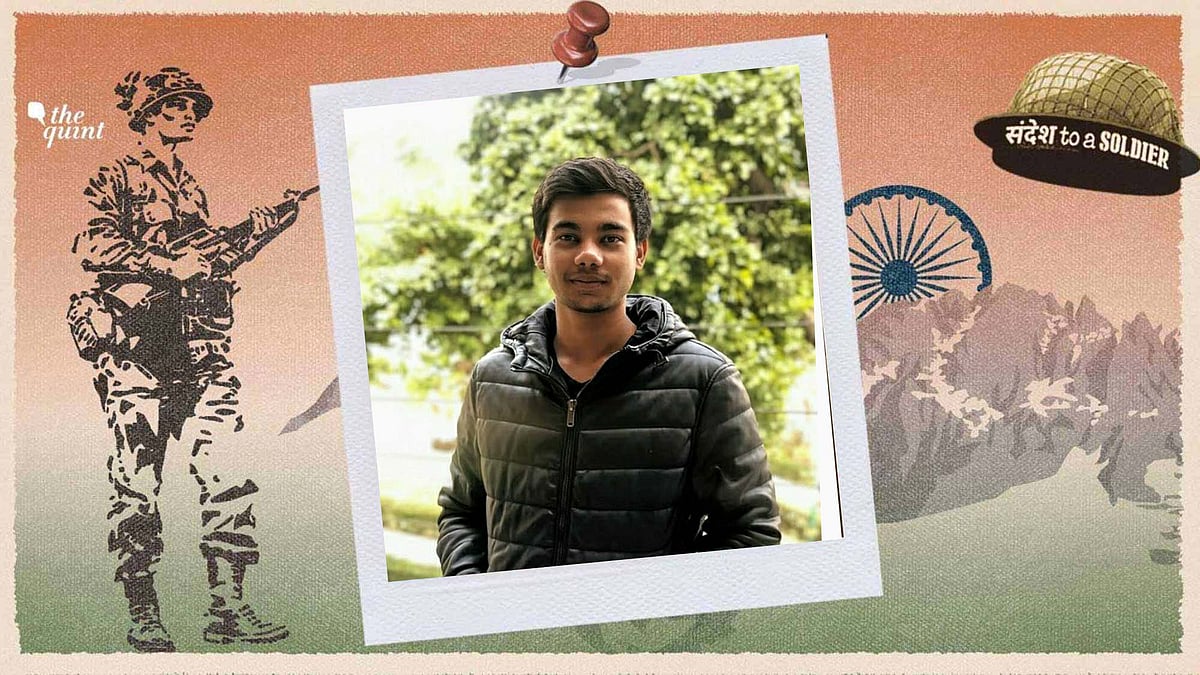 Nalin sends his sandesh to a soldier.