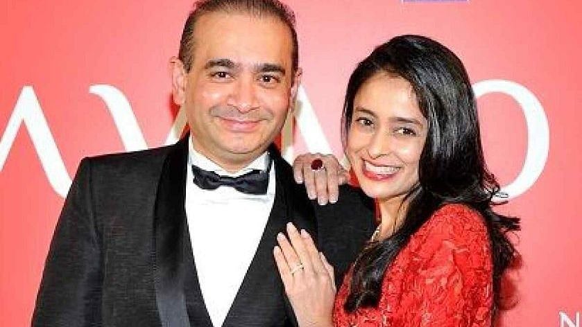 Nirav Modi with his wife Ami Nirav Modi.