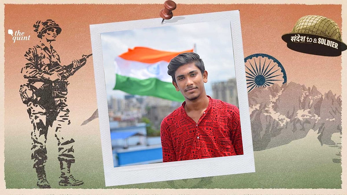 Bikram Sarkar from Kolkata sends his sandesh to a soldier.