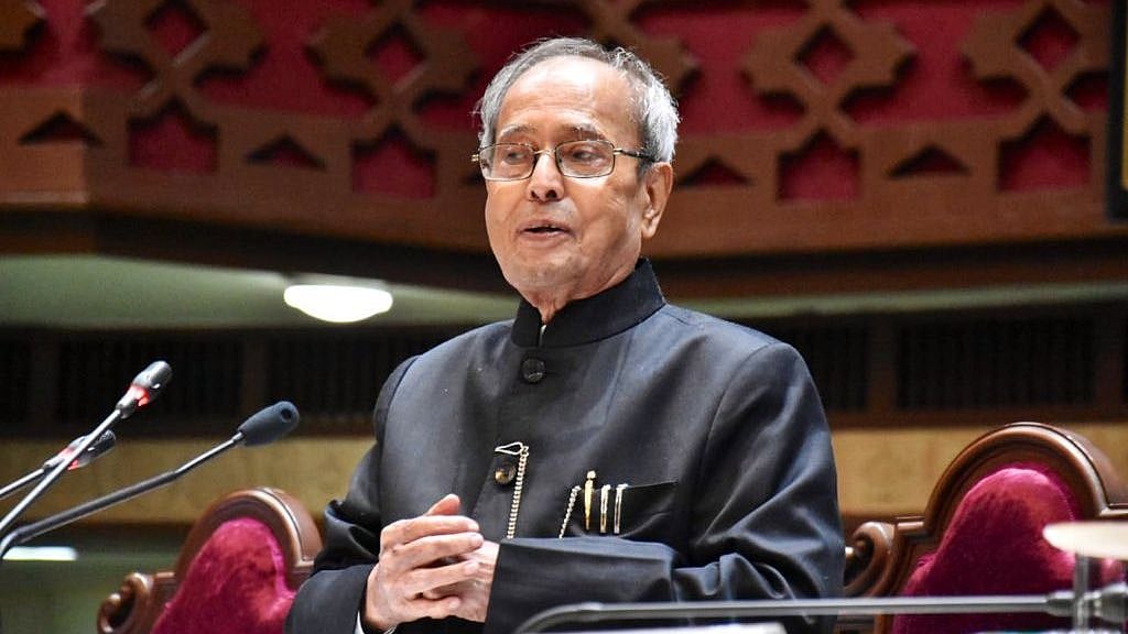 File image of former President Pranab Mukherjee.