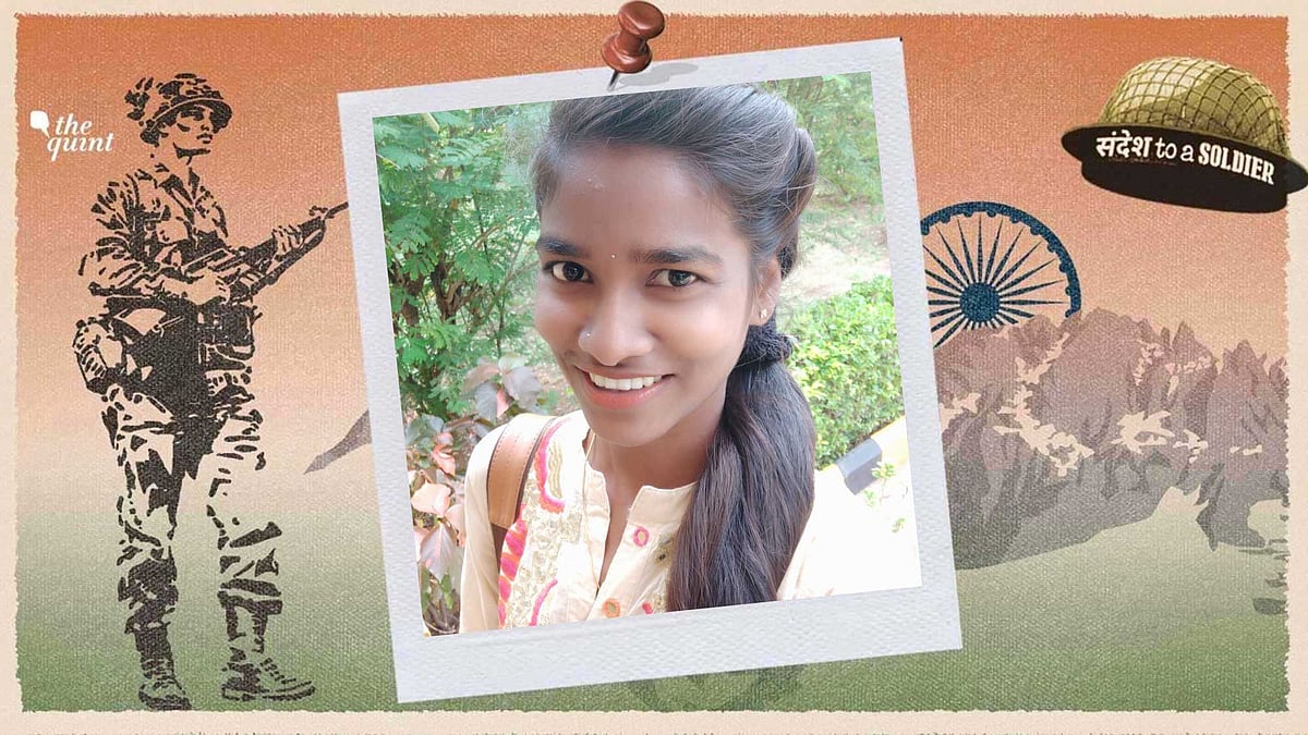 Smita Y Hosamani from Karnataka sends her sandesh to a soldier