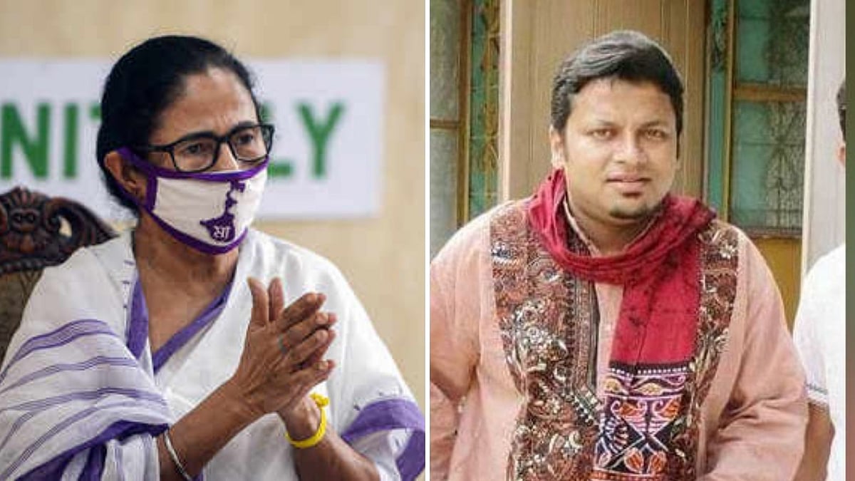 West Bengal Chief Minister Mamata Banerjee and BJP National Secretary from Bengal Anupam Hazra.
