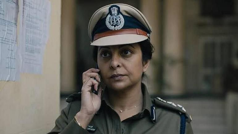 Shefali Shah in a still from <i>Delhi Crime</i>.