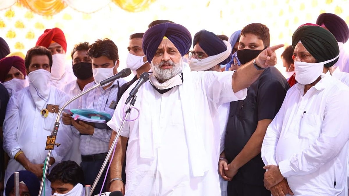 File image of SAD Chief Sukhbir Badal. 