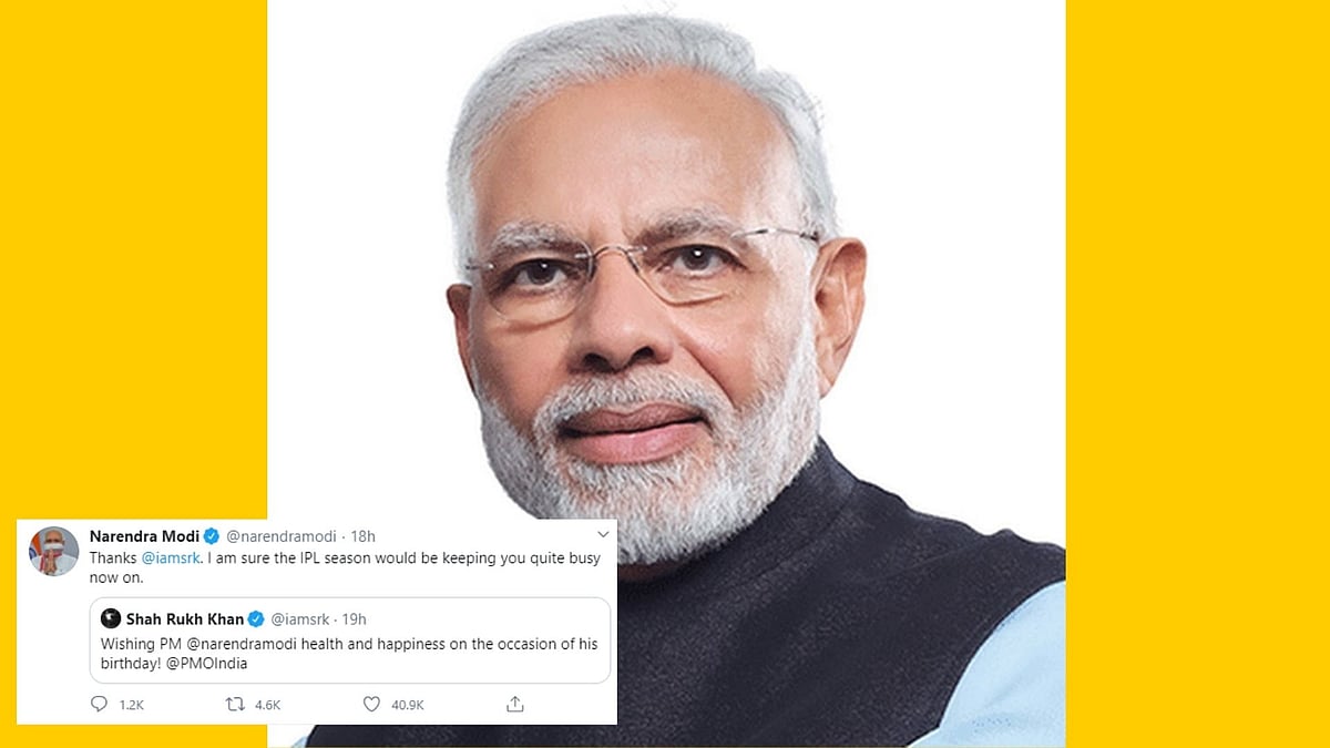 Wishes pour in for Narendra Modi's birthday.