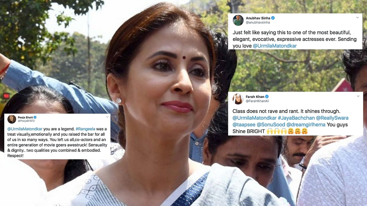 Twitter comes out in support of Urmila Matondkar. 