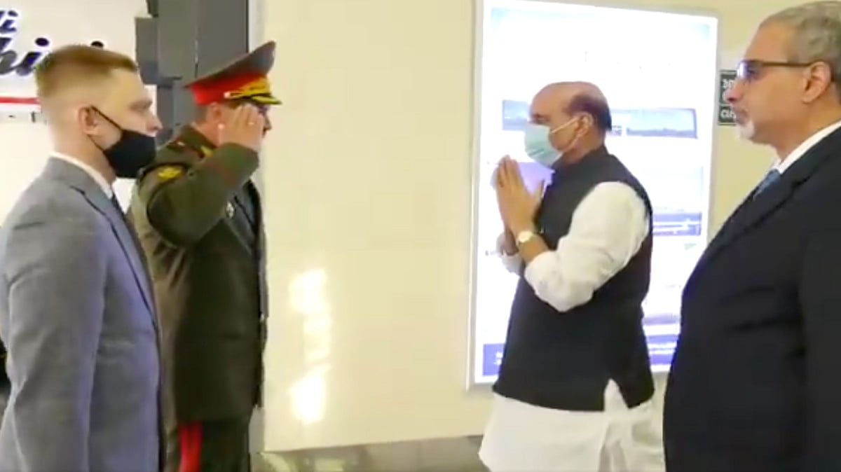 Defence Minister Rajnath Singh reached Russia on Wednesday for the crucial Shanghai Cooperation Organisation (SCO) meeting.