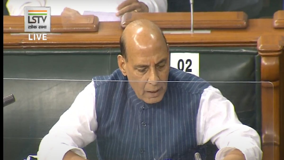 Defence Minister Rajnath Singh on India-China standoff in Lok Sabha.