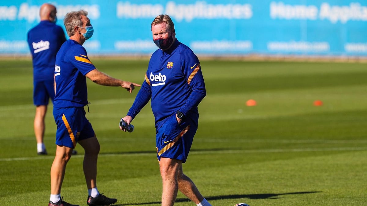 <div class="paragraphs"><p>File: FC Barcelona  coach Ronald Koeman</p></div>