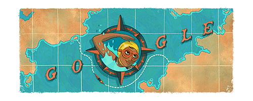 Google Doodle on Arati Saha’s 80th Birthday.