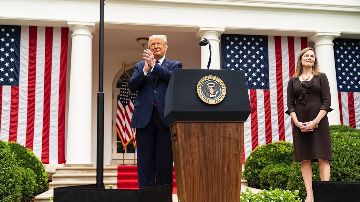 Just a week after Justice Ruth Bader Ginsberg’s death, Trump on 24 September announced his nominee for her replacement – Judge Amy Coney Barrett.