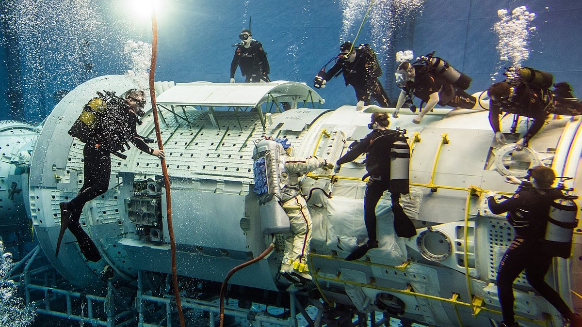 Indian astronauts undergoing training in Russia.&nbsp;