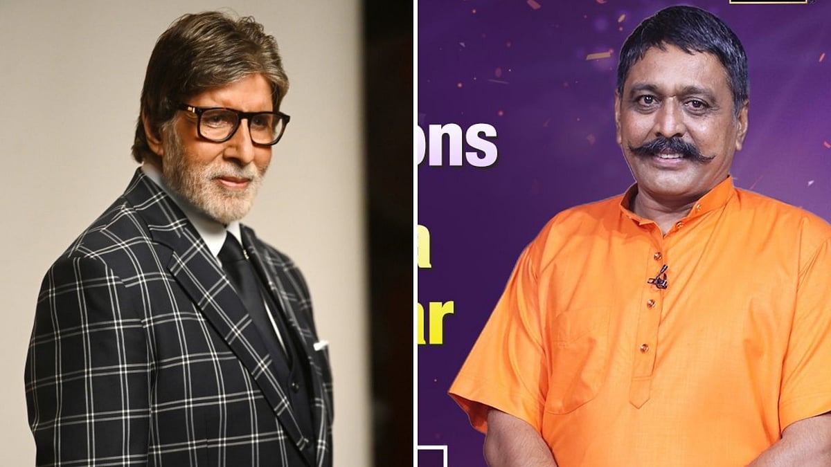Amitabh Bachchan schools a KBC contestant Koshlendra Singh Tomar.