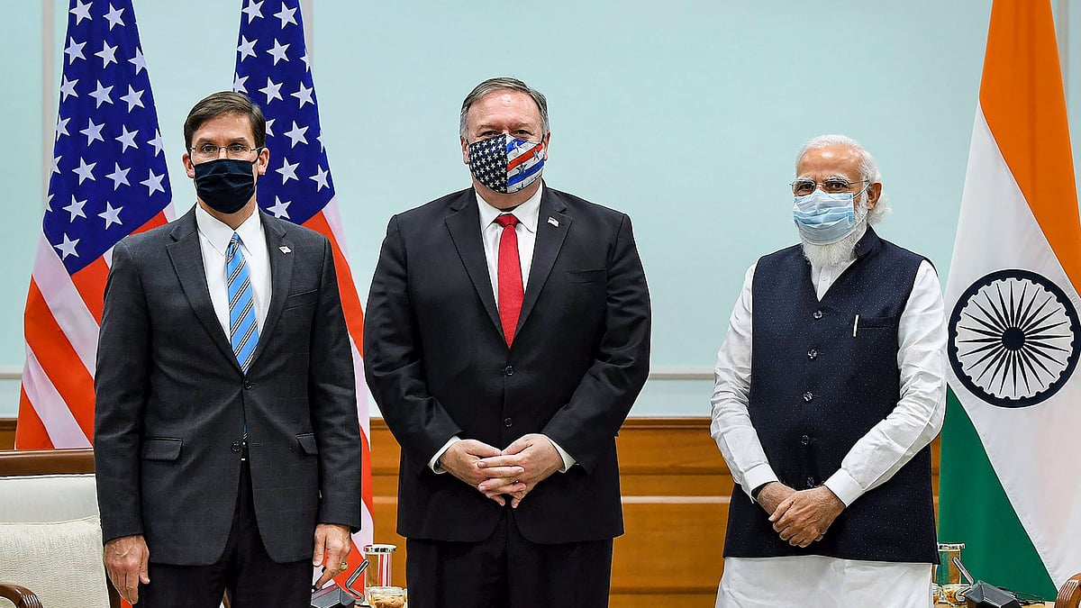 US Secretary of State Mike Pompeo and Defence Secretary Mark T Esper called on Prime Minister Narendra Modi on Tuesday.