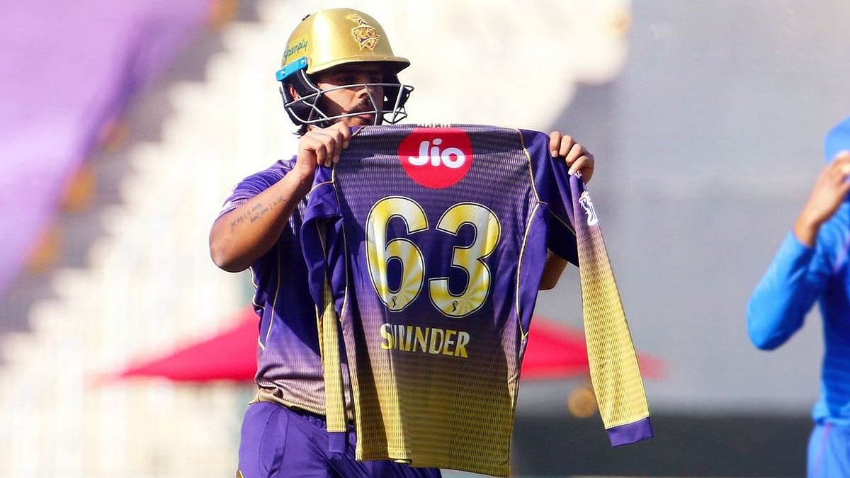 Nitish Rana scored his second fifty of this IPL on the way to his innings of 81 runs off 53 balls 