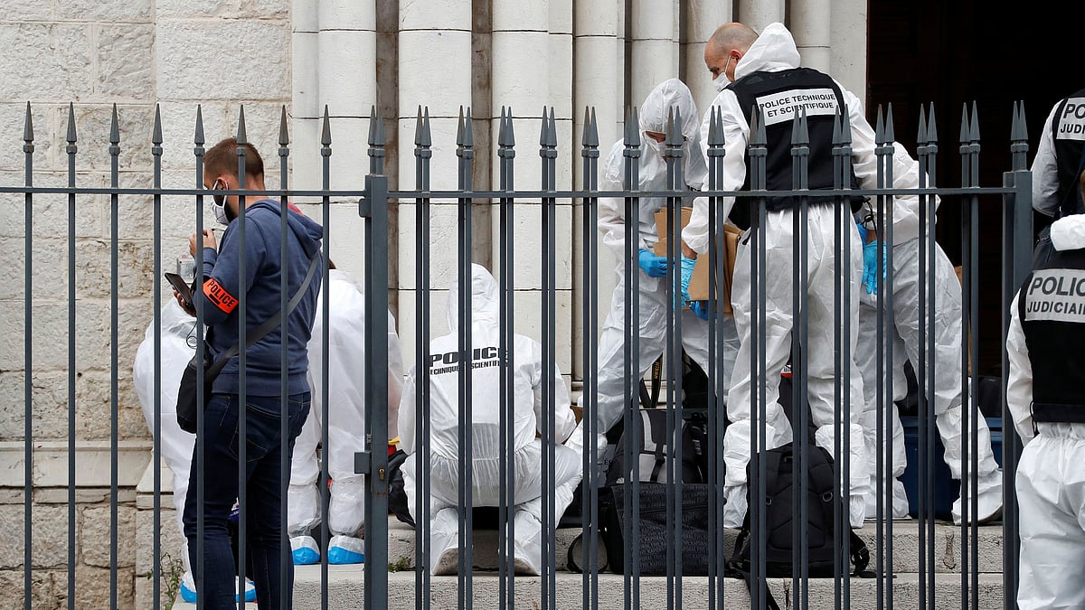 A woman was reportedly beheaded by an attacker with a knife, who also killed two other people at a church in Nice.