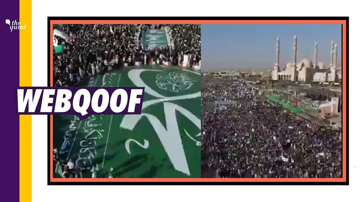 The video is actually from Yemen’s birthday celebrations in November 2019.