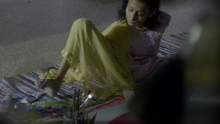 The face of this video is the supremely talented foot painter Swapna Augustine