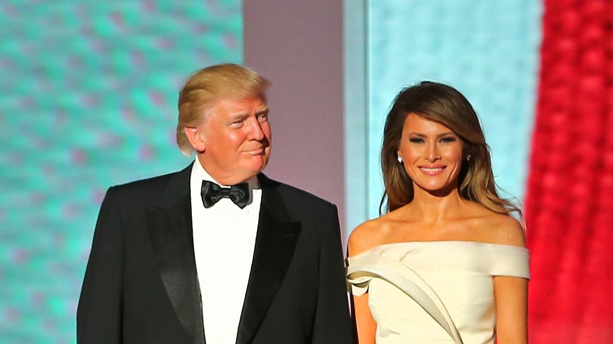 US President Donald Trump and First Lady Melania Trump.&nbsp;