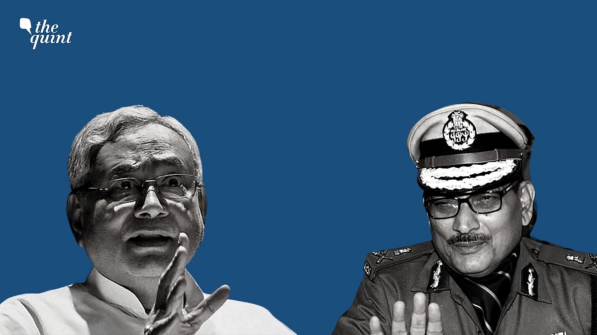 Bihar’s former DGP Gupteshwar Pandey (R), who was tipped to contest the election on a JD(U) ticket, did not figure in the list of 115 candidates released on 7 October.