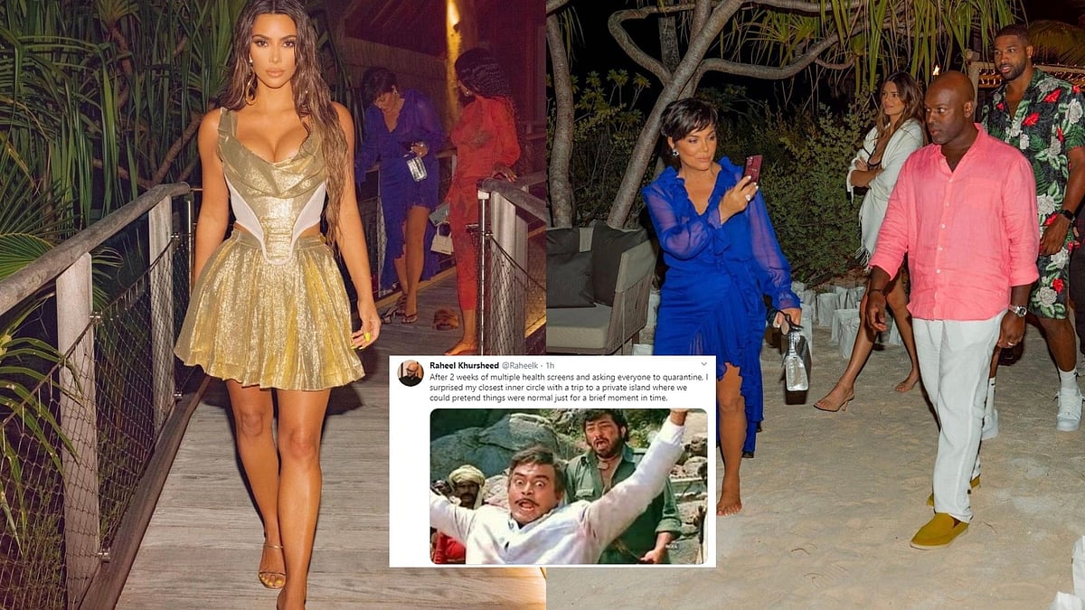 Twitter Reacts to Kim K's Private Island B'day Pics With Memes
