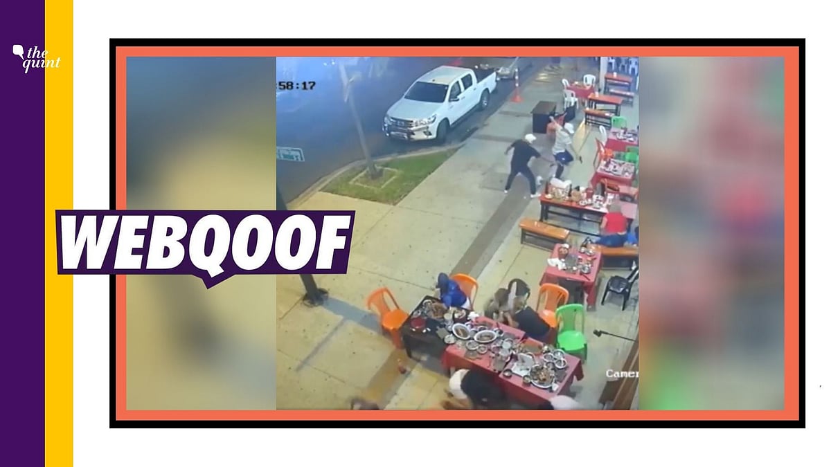 The video is a CCTV footage from Ecuador and was recorded in January.