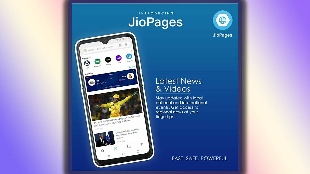 JioPages allows users to customise their home screen content as per their region. 