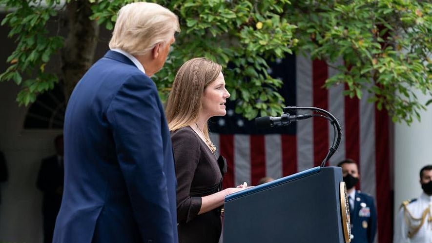 Supreme Court nominee Amy Coney Barrett used for representation purpose.